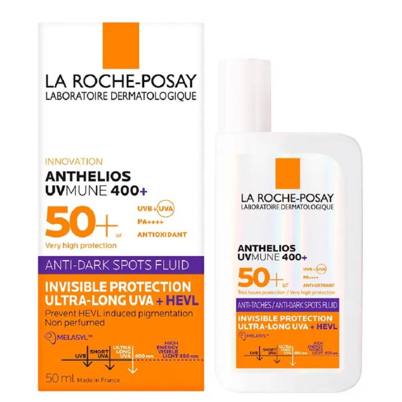 La Roche-Posay Anthelios UVMUNE 400 Anti Dark-Spots Fluid SPF50+ 50ml (Sans-Parfum), La Roche-Posay, กันแดด La Roche-Posay , La Roche-Posay ราคา , La Roche-Posay ฝ้า , La Roche-Posay รีวิว
